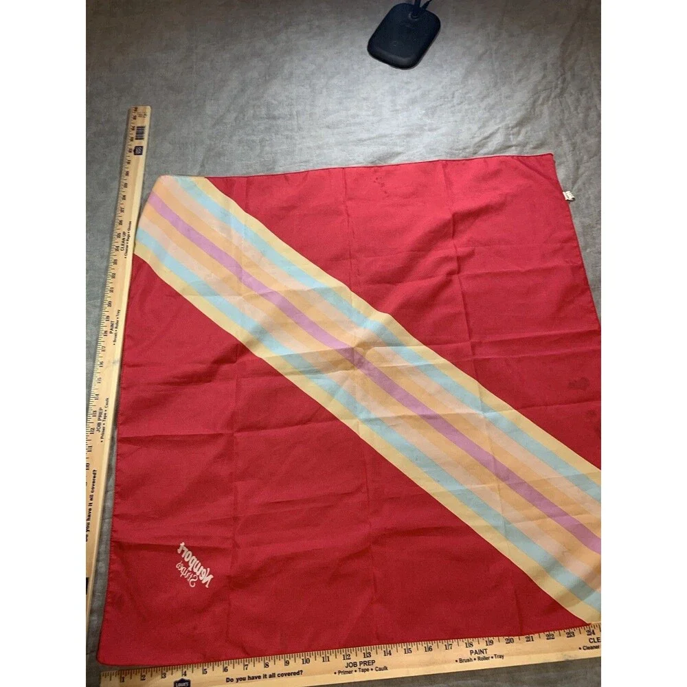 Unbranded Newport Stripes Cigarettes Logo Scarf Red & Pastel